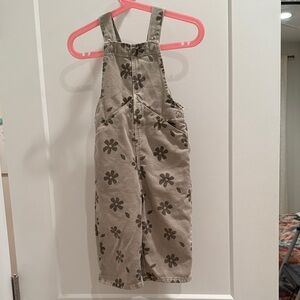 Floral Print Kids Overalls